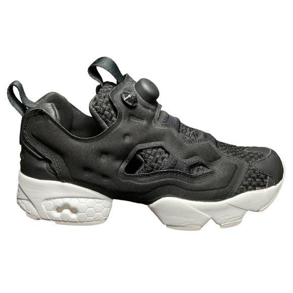 Reebok Instapump Fury Woven Black White W7.5 - Picture 2 of 6